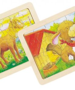 PUZZLE MADERA ANIMALES 24 PZAS GOKI 57807 6 UDS