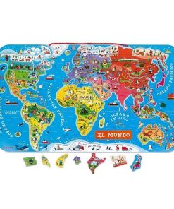 PUZZLE MAGNETICO PLANISFERIO JANOD 05503 92 PZAS