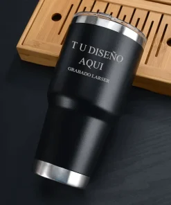 Vaso térmico personalizado 30oz – Doble pared en acero inoxidable con tapa para carro o viaje